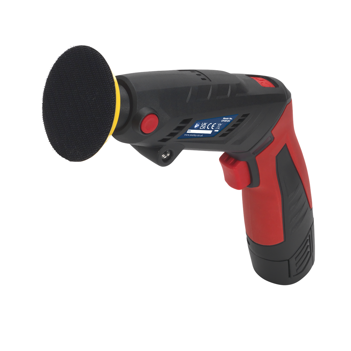 Sealey 10.8V 1.5Ah Mini Sander/Polisher Kit With Soft Grip Handle CP2812V