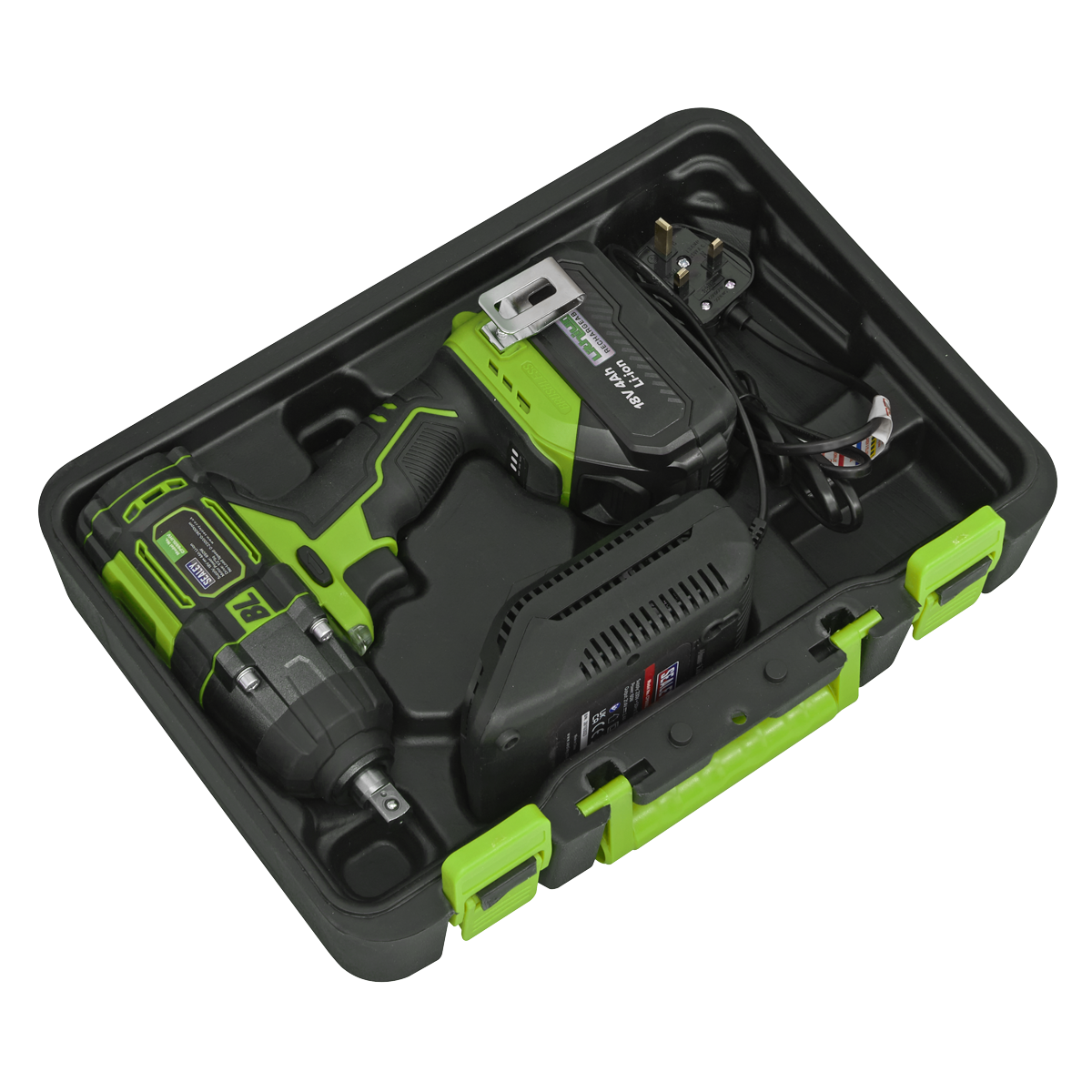 Sealey Cordless Impact Wrench 18V 4Ah Lithium-Ion 1/2" Square Drive CP650LIHV