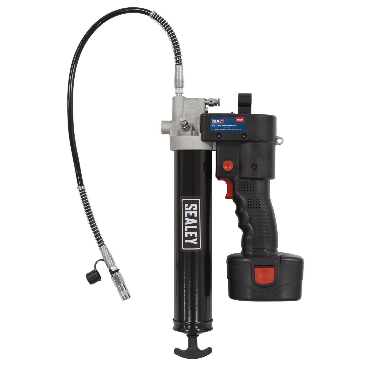 Sealey 12V Cordless Grease Gun With LCD Battery Condition Indicator CPG12V