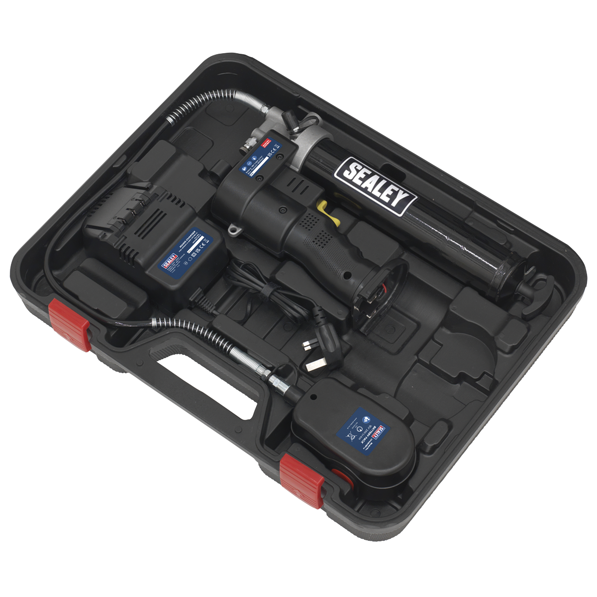 Sealey 18V Cordless Grease Gun With LCD Battery Condition Indicator CPG18V