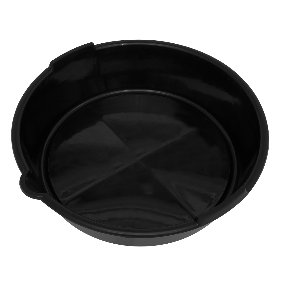 Sealey 6L Oil Fluid Drain Pan From Polypropylene Easy-To-Clean Ø340mm DRP14