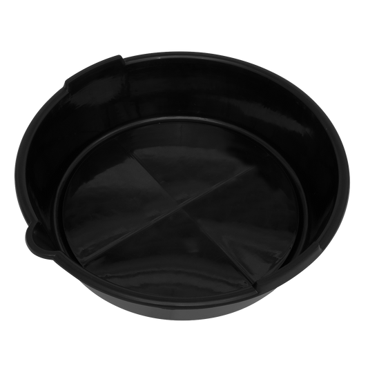 Sealey 6L Oil Fluid Drain Pan From Polypropylene Easy-To-Clean Ø340mm DRP14