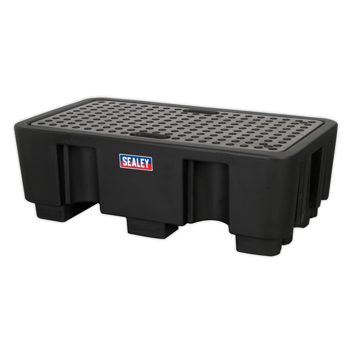 Sealey Barrel Bund Polyethylene 1300 x 750 x 440mm 2 Drum - Black DRP17