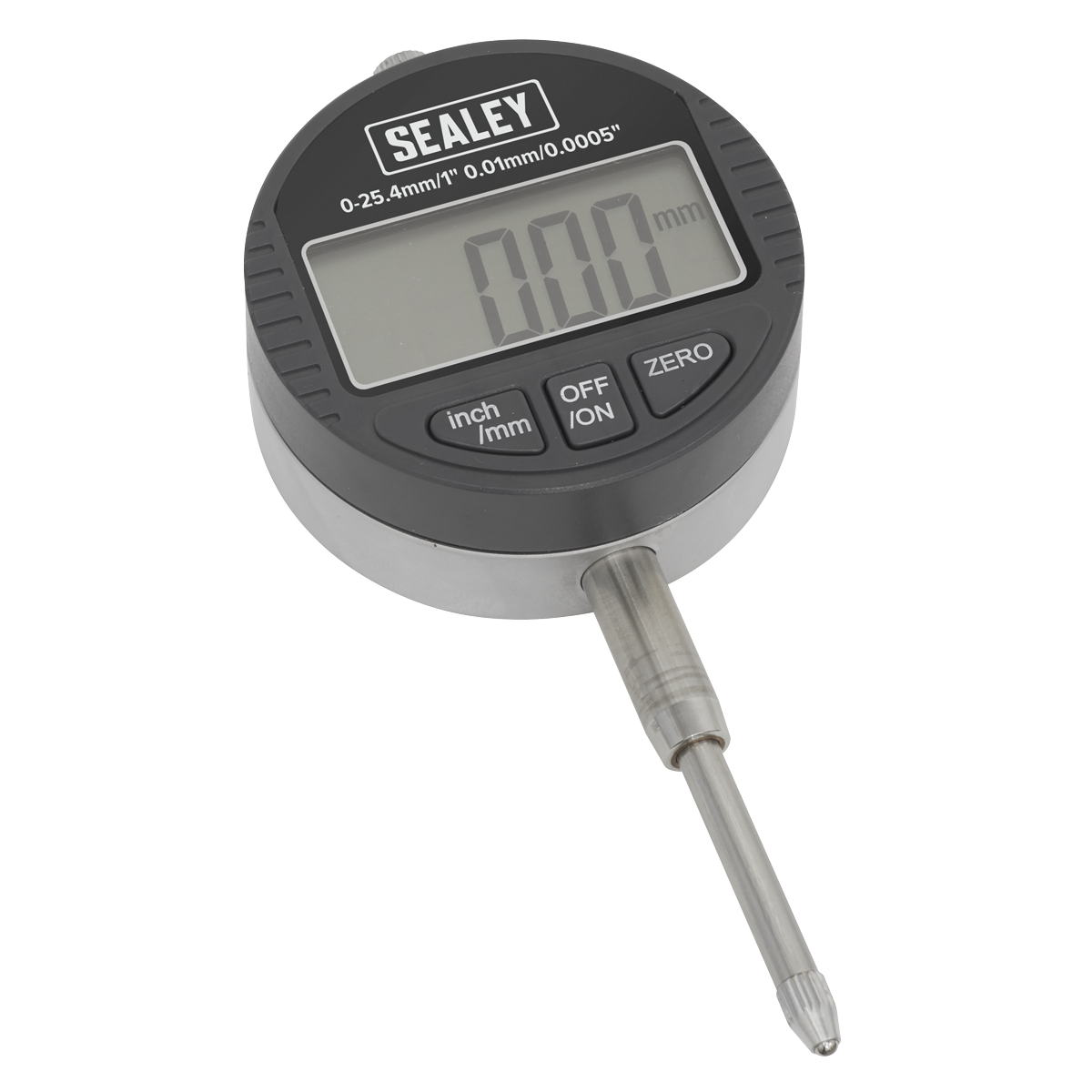 Sealey Dual Reading Digital Dial Bore Gauge With Lugged Back Plate DBG506D