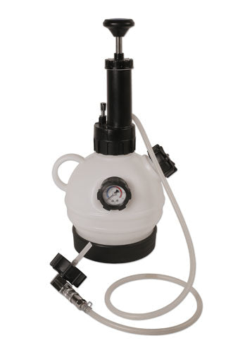 LASER 4832 Manual Pressure Brake Bleeder 2L Nylon Tank With Euro Adaptor
