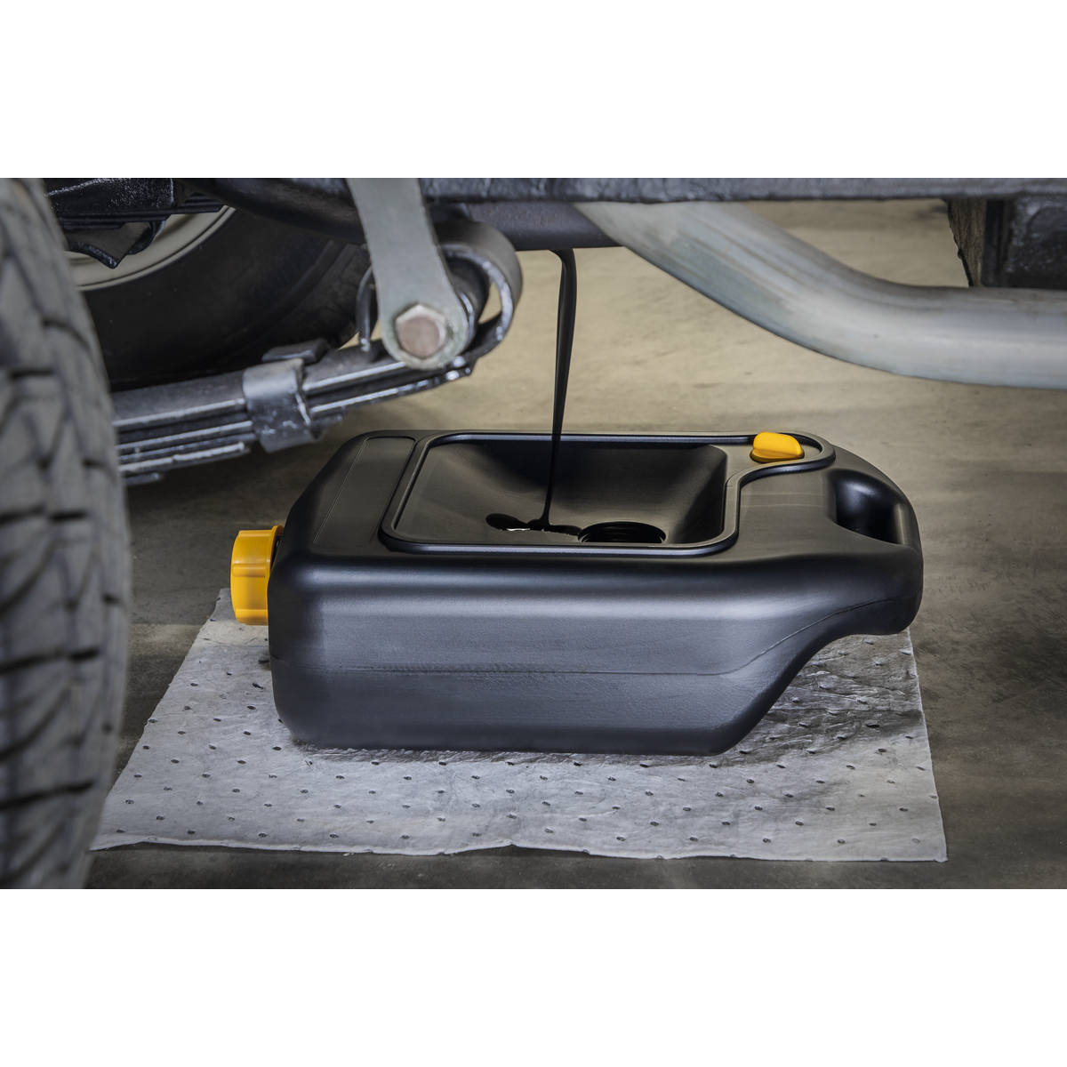 Sealey Oil/Fluid Drain & Recycle Container With Drain Vent 5 Litres 5L DRP06
