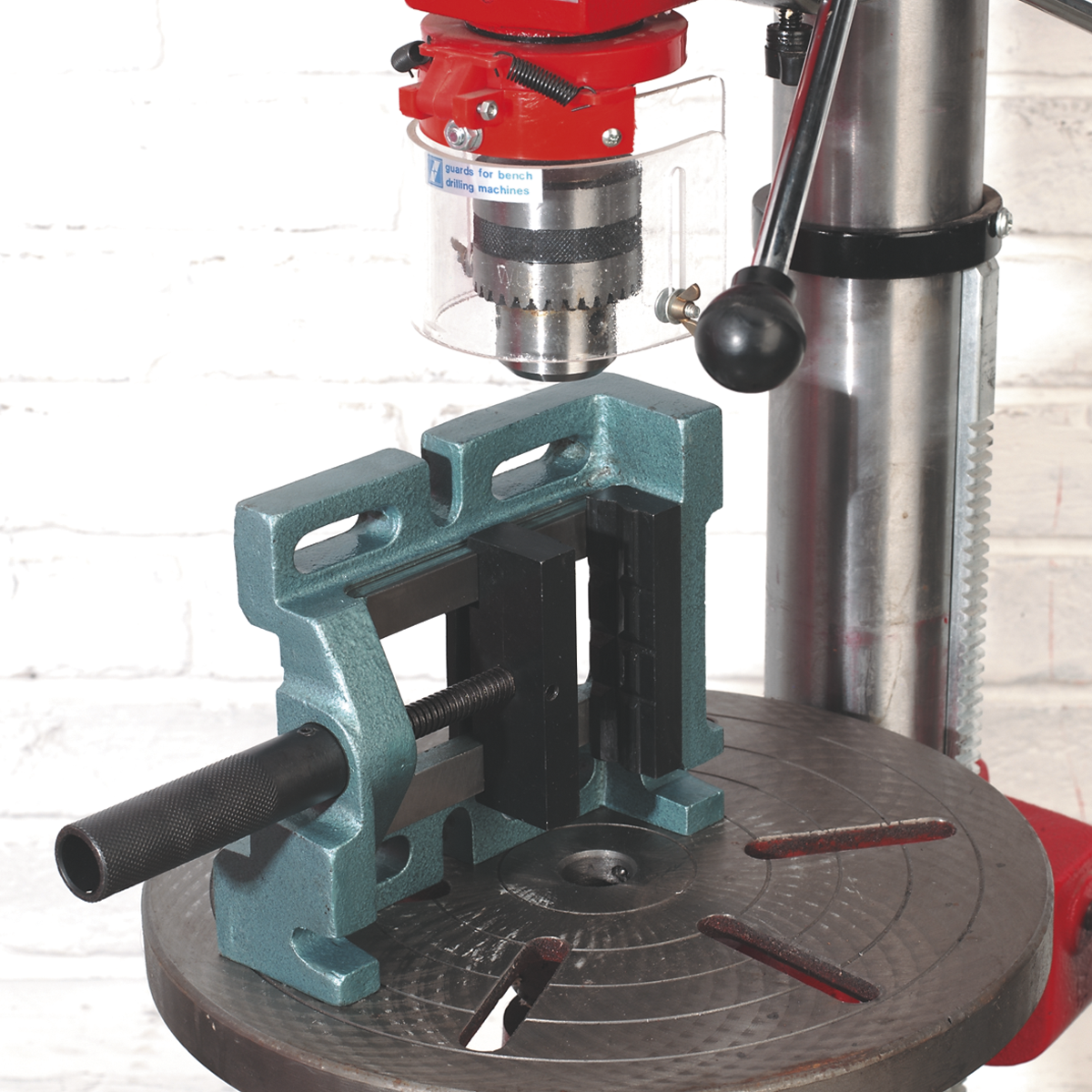 Sealey Drill Vice 100mm 3-Way Mounting, On Side, End Or Base - Grey DV3D