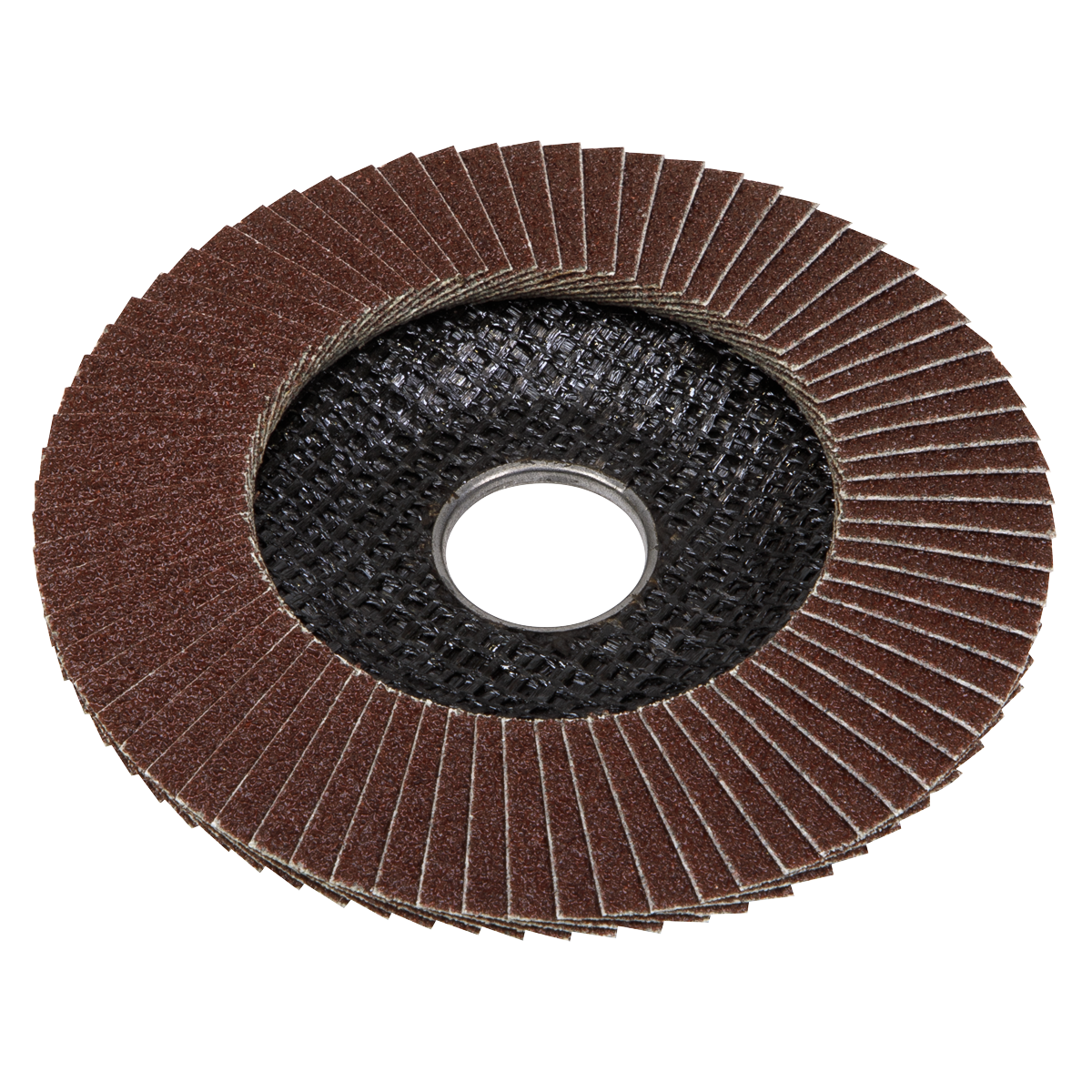 Sealey Flap Disc Aluminium Oxide Size 100mm 16mm Bore 120 Grit FD100120E