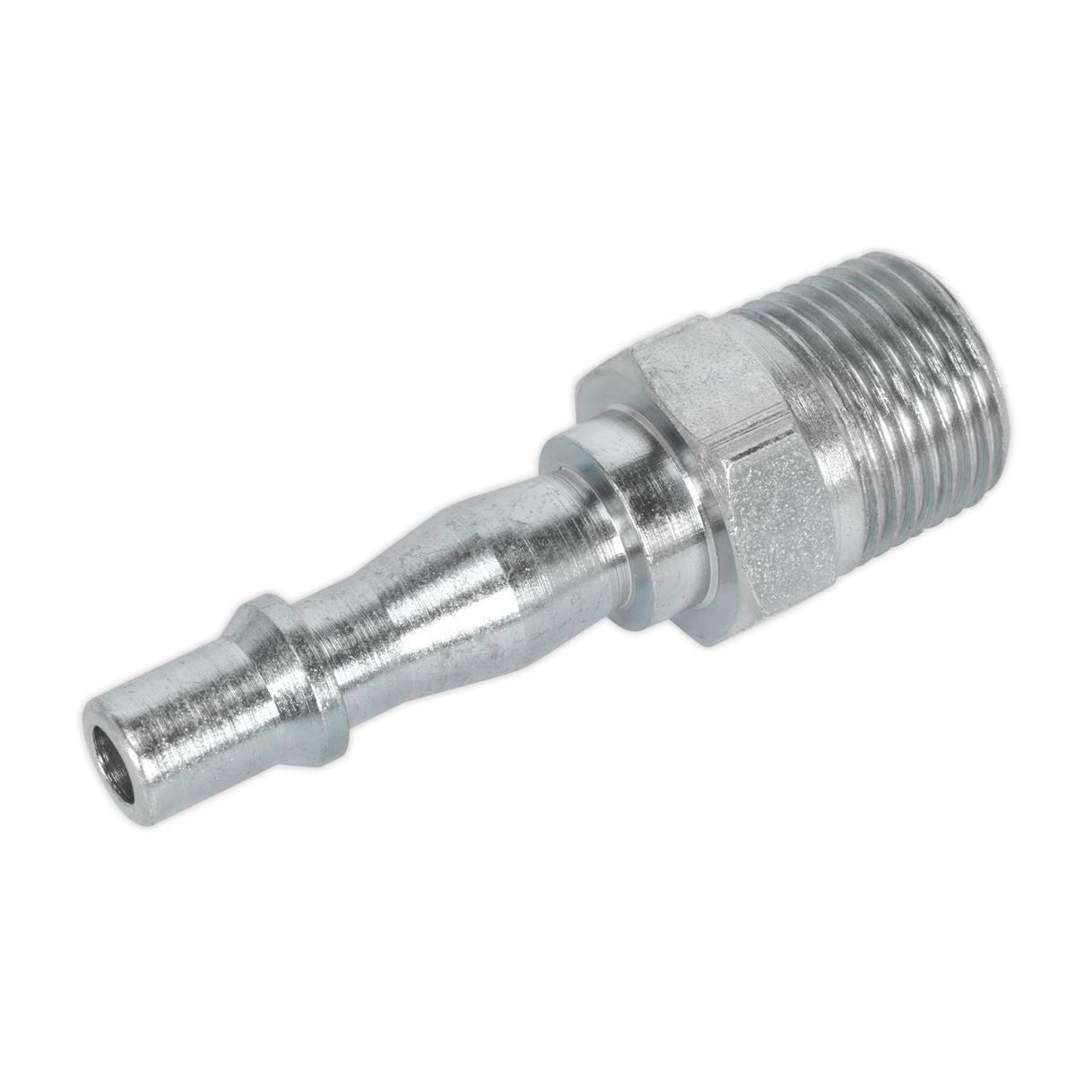 Sealey Screwed Adaptor Male 3/8" BSPT 100 PSI 35-43 CFM Silver - Pack of 5 AC19
