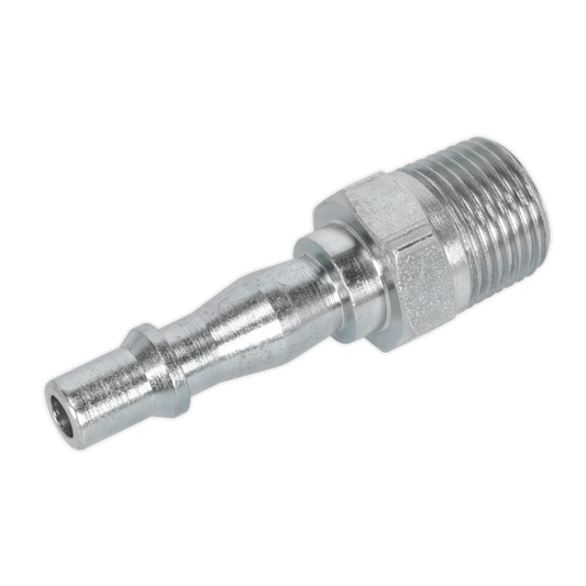 Sealey Screwed Adaptor Male 3/8" BSPT 100 PSI 35-43 CFM Silver - Pack of 5 AC19