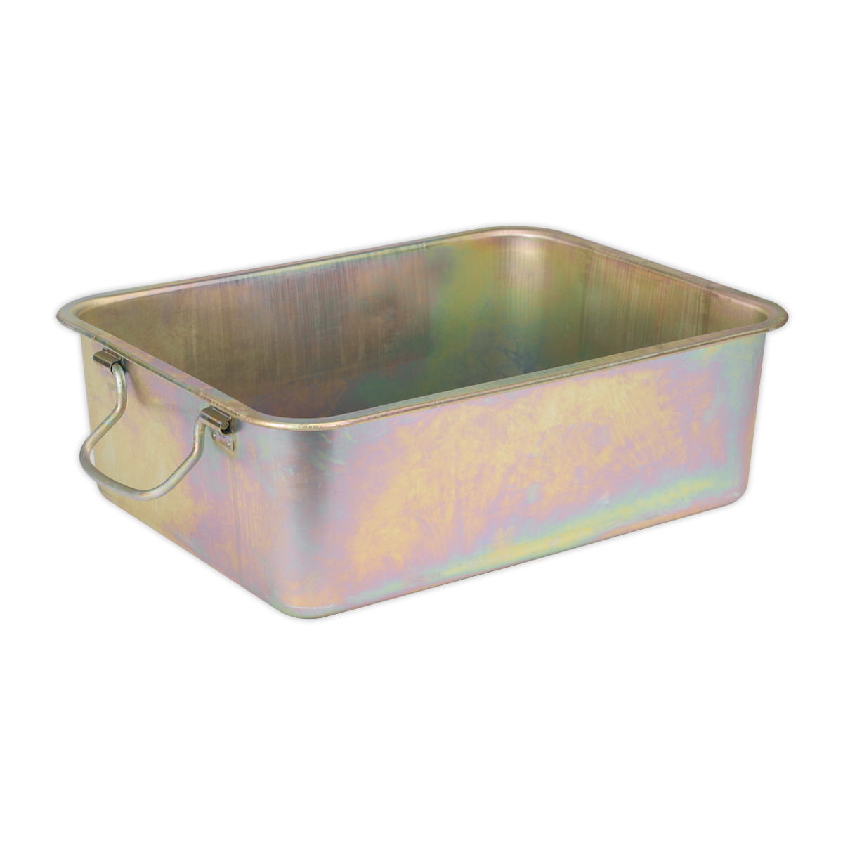 Sealey Metal Drain Pan Zinc Plated Capacity 16 Litres 432 x 331 x 143mm DRPM3