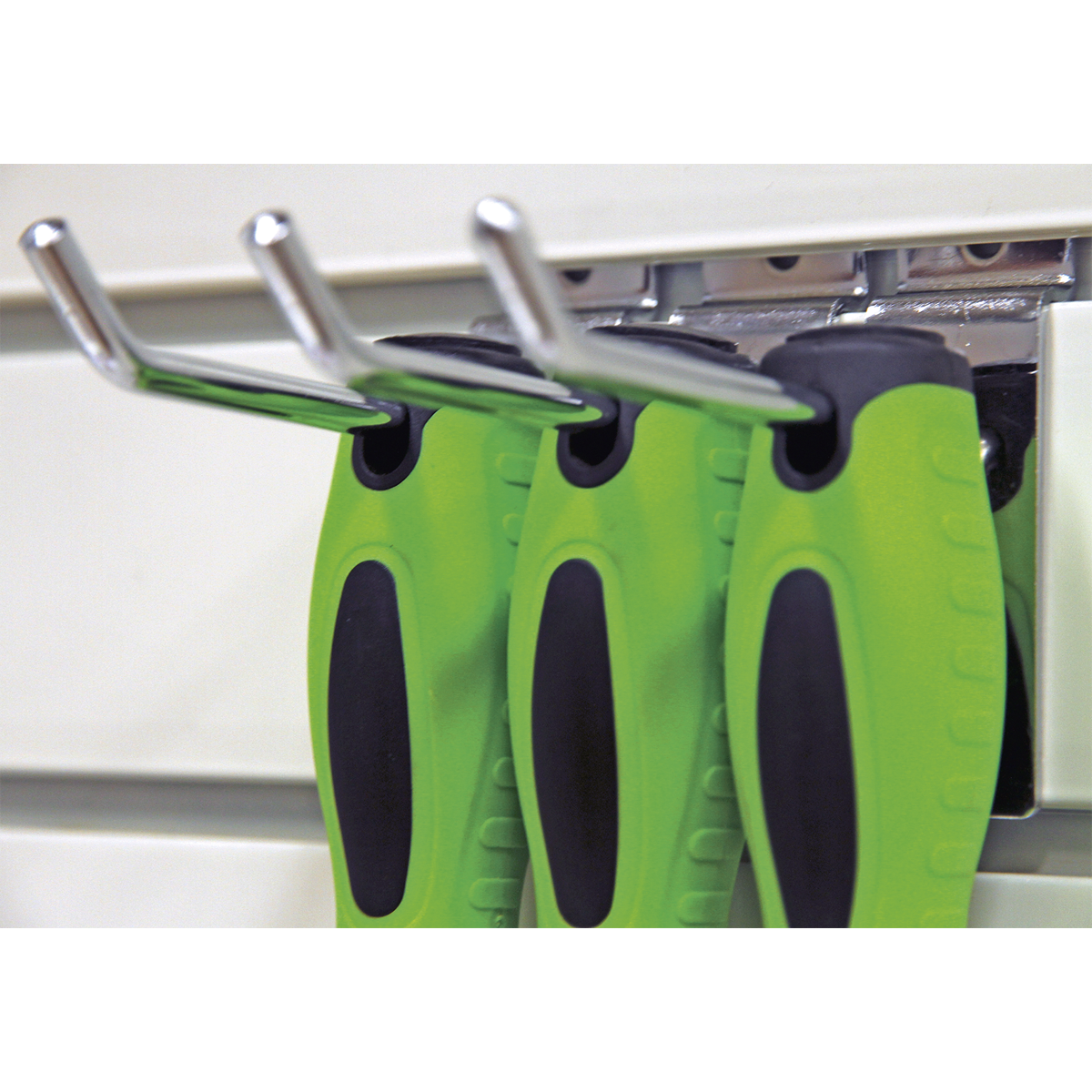 Sealey Screwdriver Set With Ergonomically Shaped Handles 8 Pieces Hi-Vis HV001