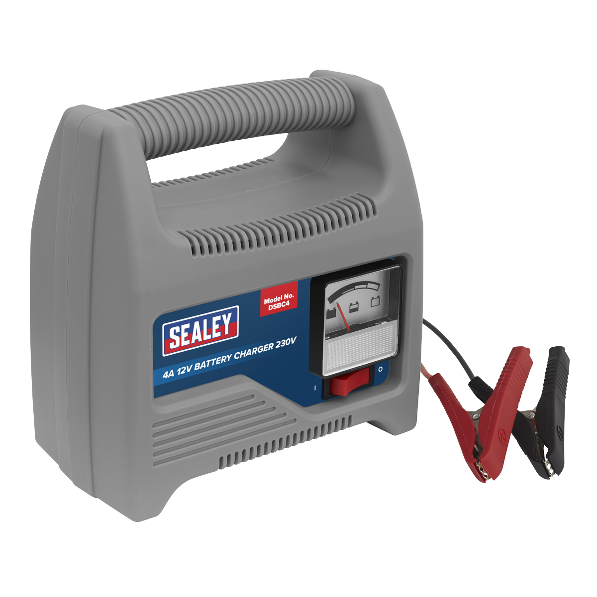 Sealey Battery Charger Composite Housing With Carry Handle 12V 4A 230V DSBC4