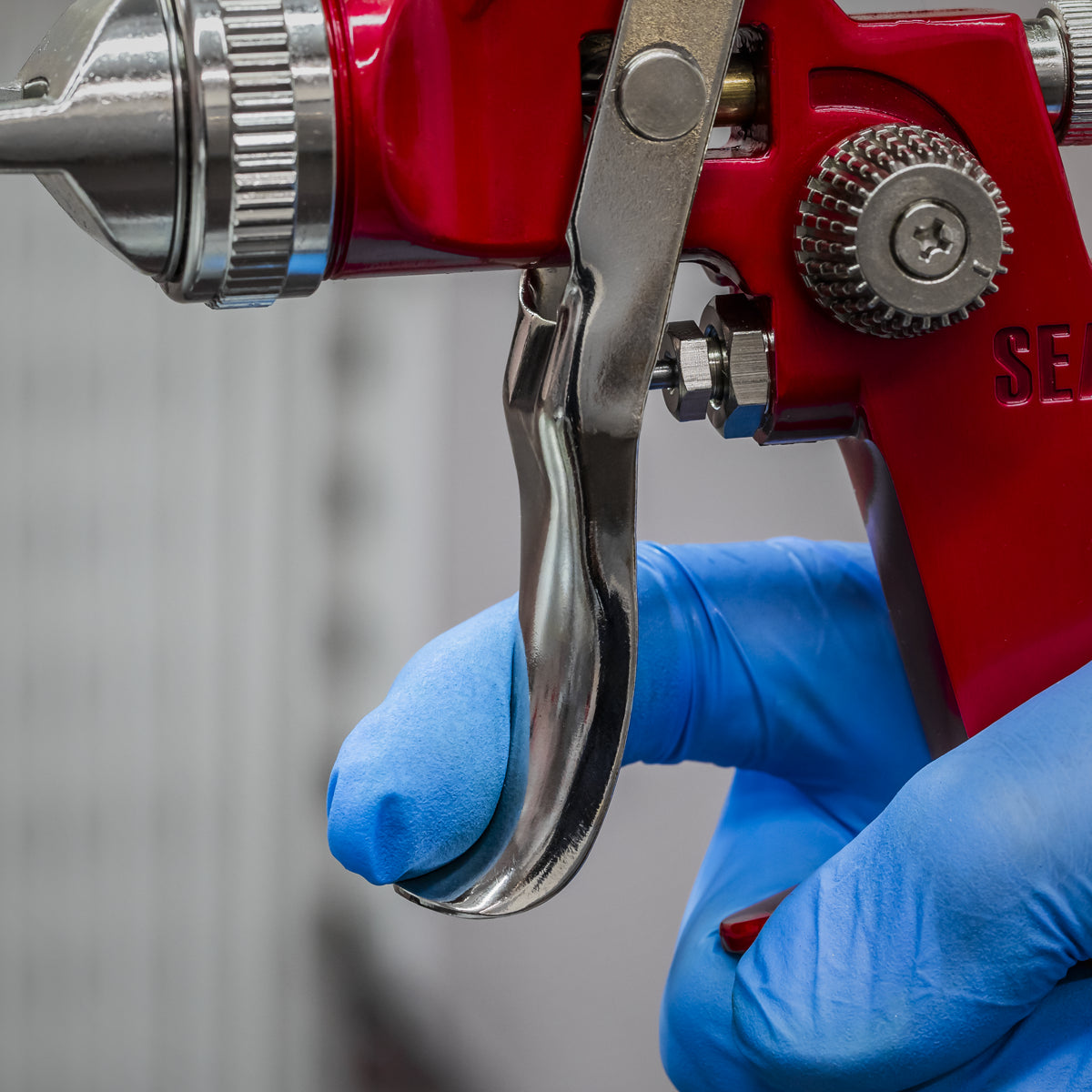 Sealey Gravity Feed Spray Gun With Round/Flat Fan Control 2.0mm Set-Up HVLP742
