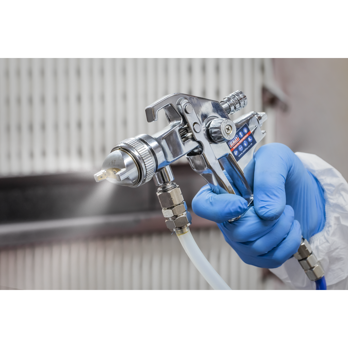 Sealey Pressure Pot System With Spray Gun & Hoses 1.7mm Set-Up HVLP-79/P