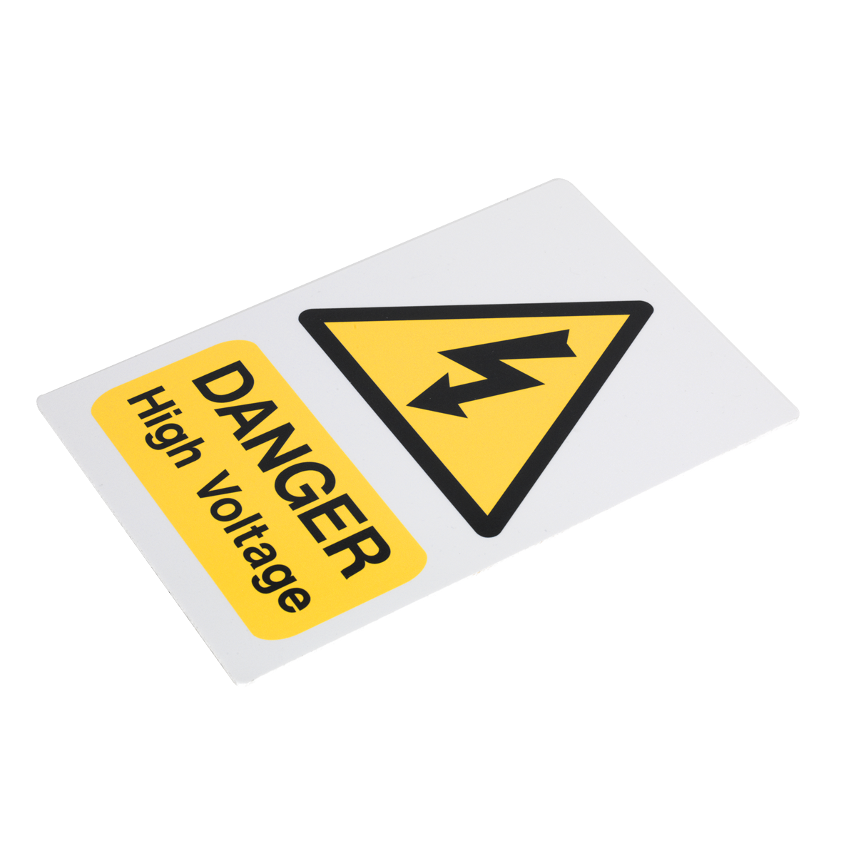 Sealey High Voltage Warning Sign Rigid 3mm Thick Plastic 200 x 300mm HVSA4