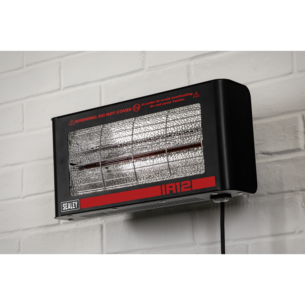 Sealey Wall Mounting Infrared Quartz Heater 1.2W/230V Easy Installation IR12