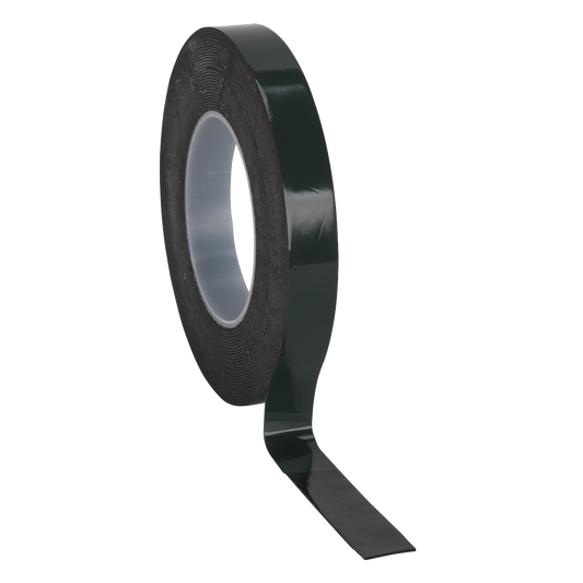 Sealey Double Sided Adhesive Foam Tape 19mm x 10m Green Backing DSTG1910