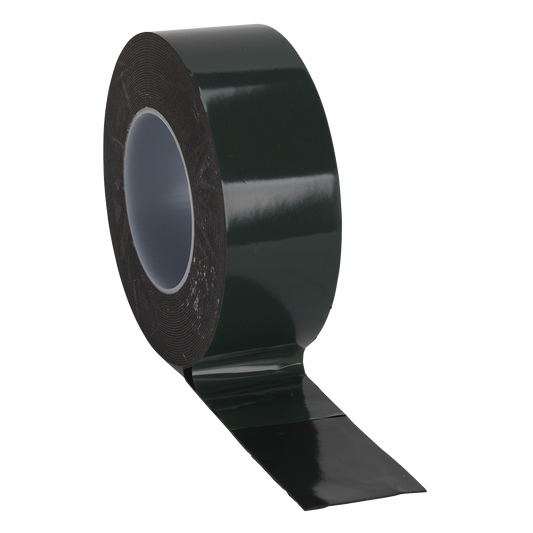 Sealey Double Sided Adhesive Foam Tape 50mm x 10m Green Backing DSTG5010