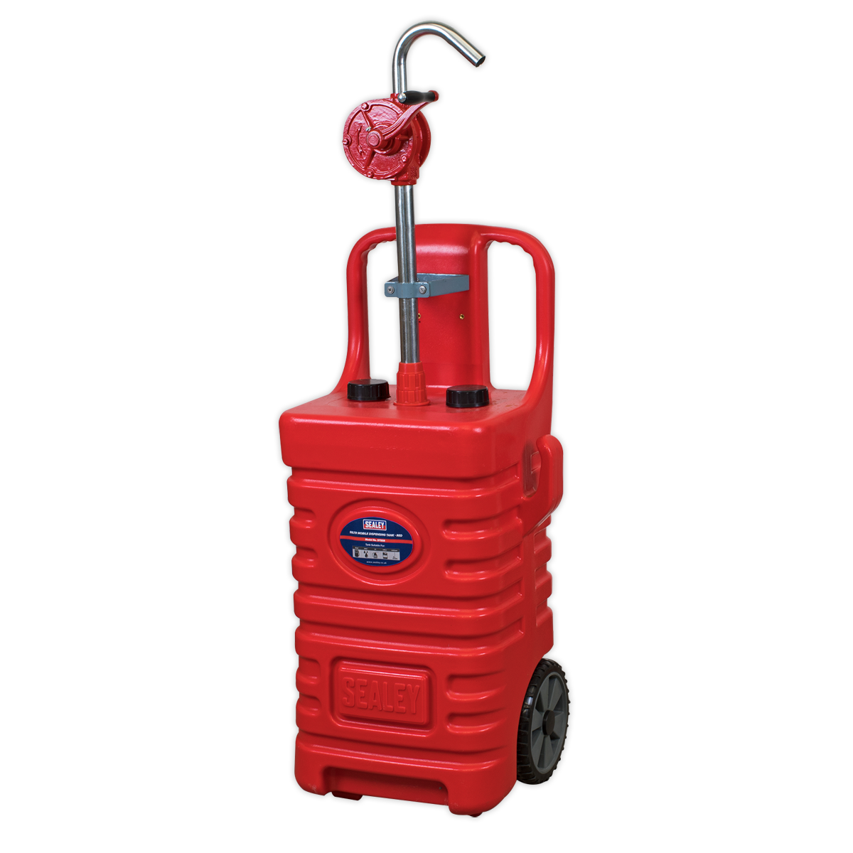 Sealey Mobile Dispensing Tank 55 Litres With Oil Rotary Pump - Red DT55RCOMBO1