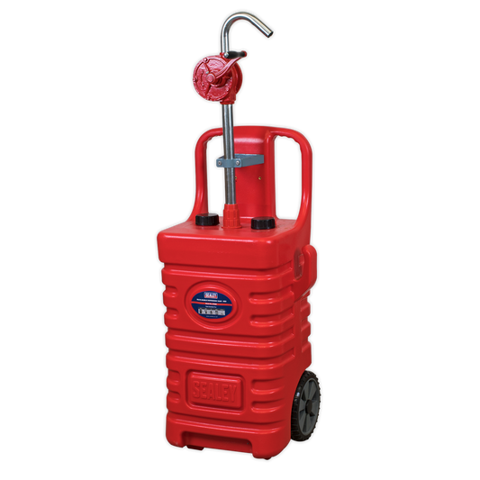 Sealey Mobile Dispensing Tank 55 Litres With Oil Rotary Pump - Red DT55RCOMBO1