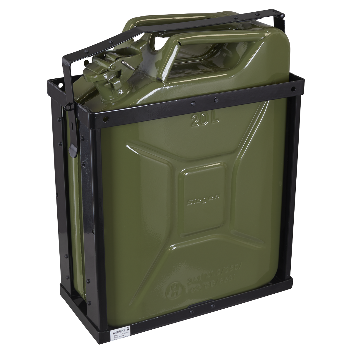 Siegen Jerry Can From 0.8mm Steel With Protective Lining 20L Green JCY20G