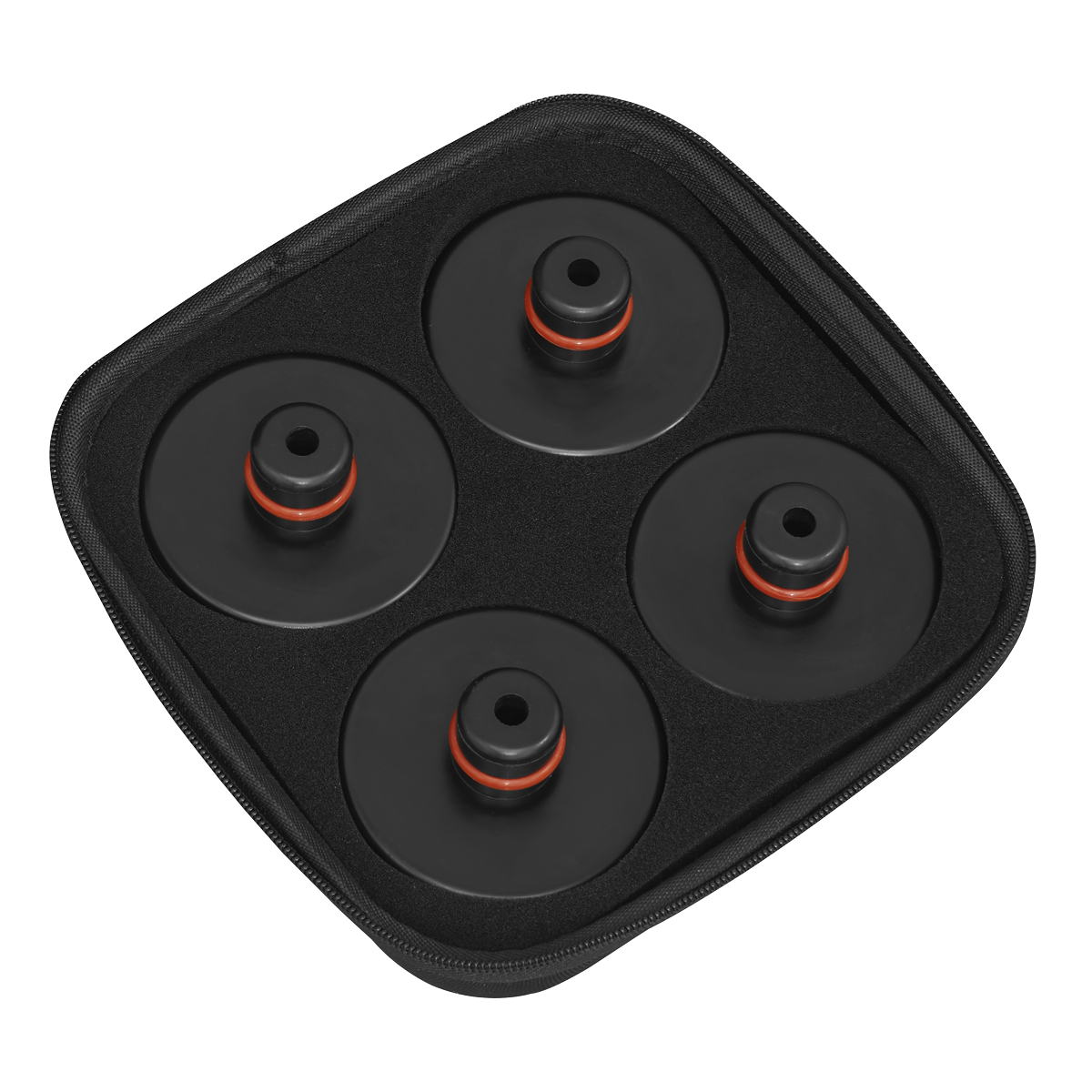 Sealey Fits Tesla Jacking Pad Set From Rubber For Models S & X - Black JPT4