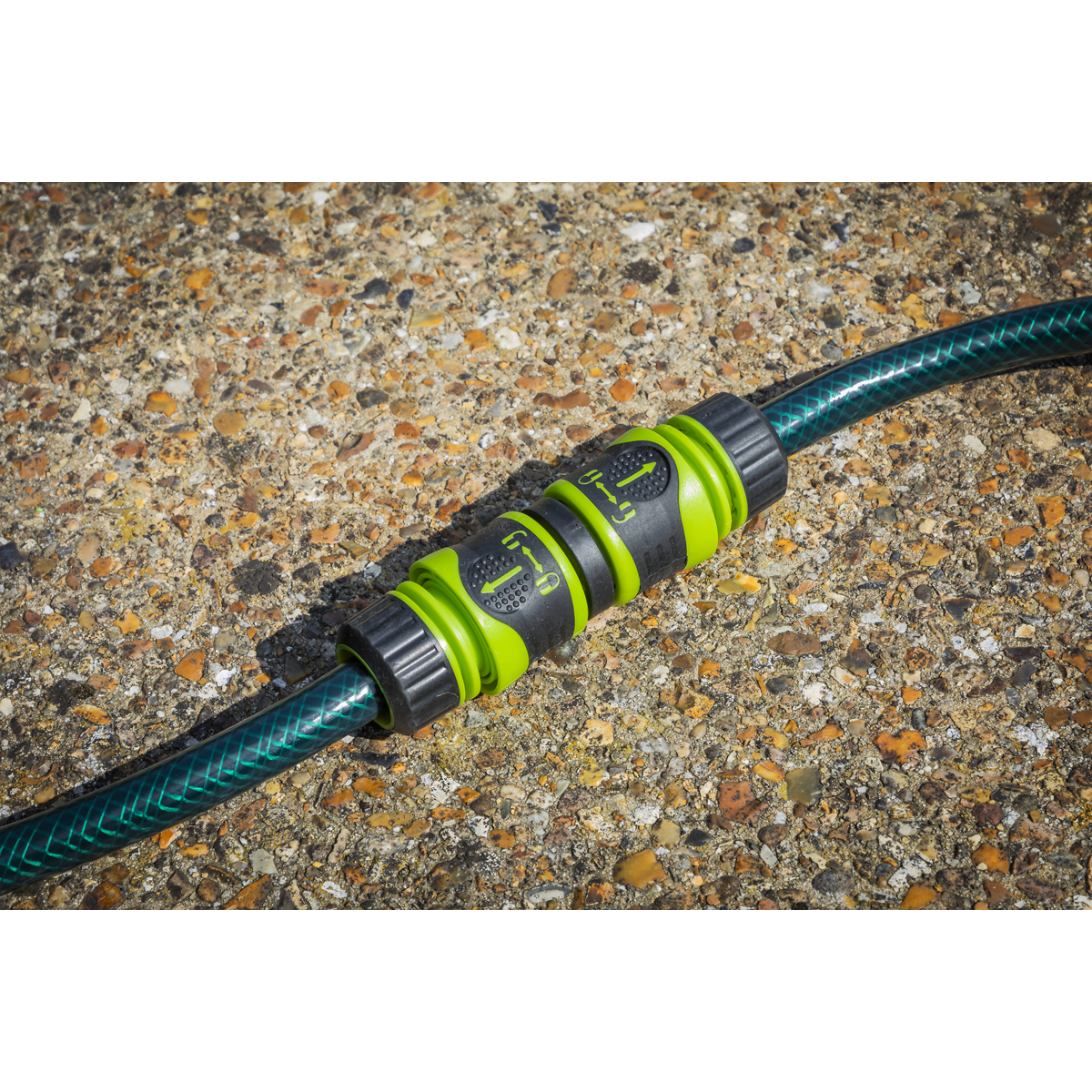 Sealey Water Hose Connector 2-Way Durable ABS Plastic Double Male JS3026