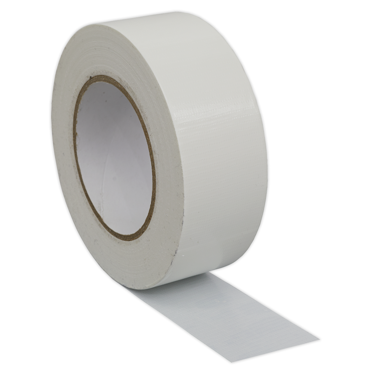 Sealey Duct Tape 50mm x 50m White Gloss Finish Moisture Resistant Seal DTW