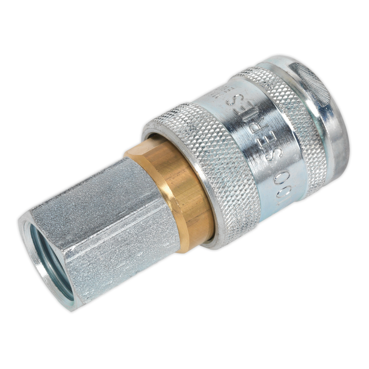 Sealey Coupling Body Female Thread 1/2" BSP 100 PSI 100-117 CFM - Silver AC22