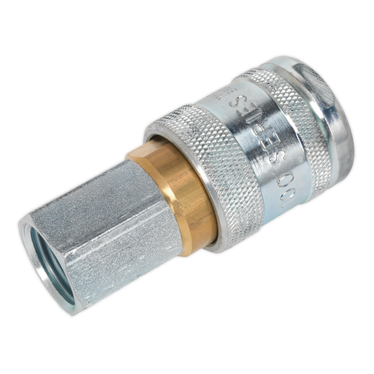 Sealey Coupling Body Female Thread 1/2" BSP 100 PSI 100-117 CFM - Silver AC22