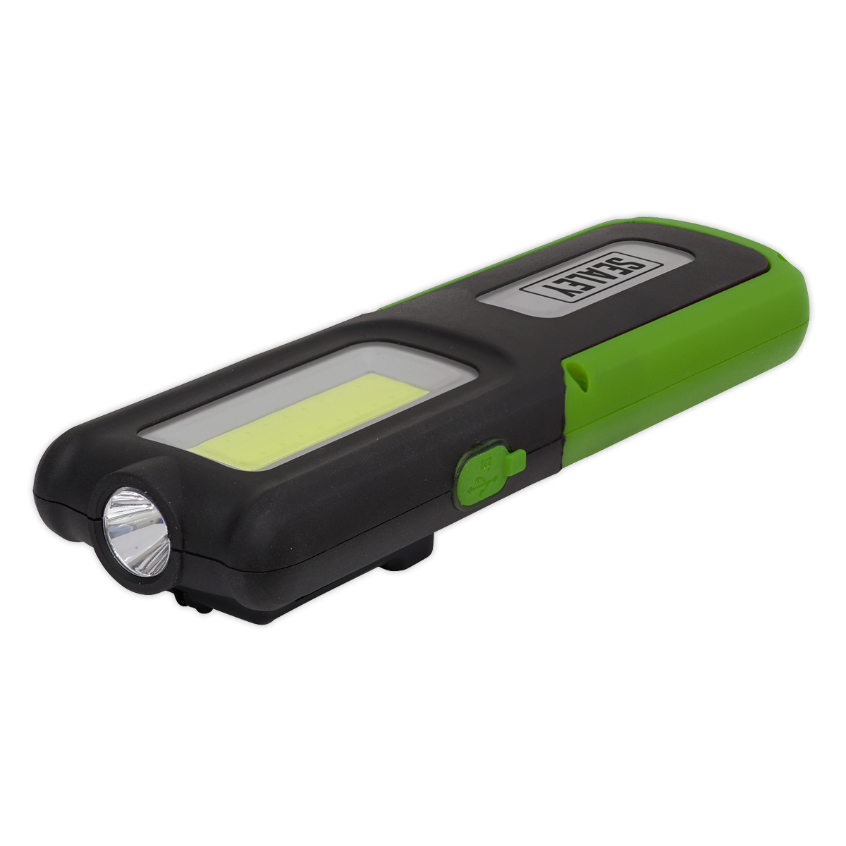 Sealey 5W COB 3W LED Rechargeable Inspection Lamp Power Bank Green LED318G
