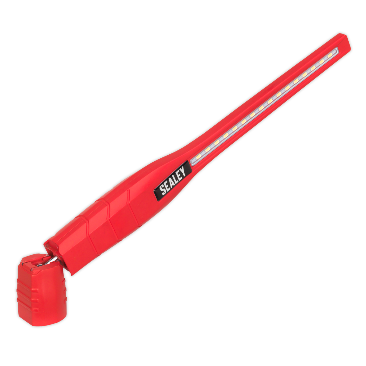 Sealey Rechargeable Slim Inspection Lamp 360 Degree 8W 1W SMD LED Red LED3604R