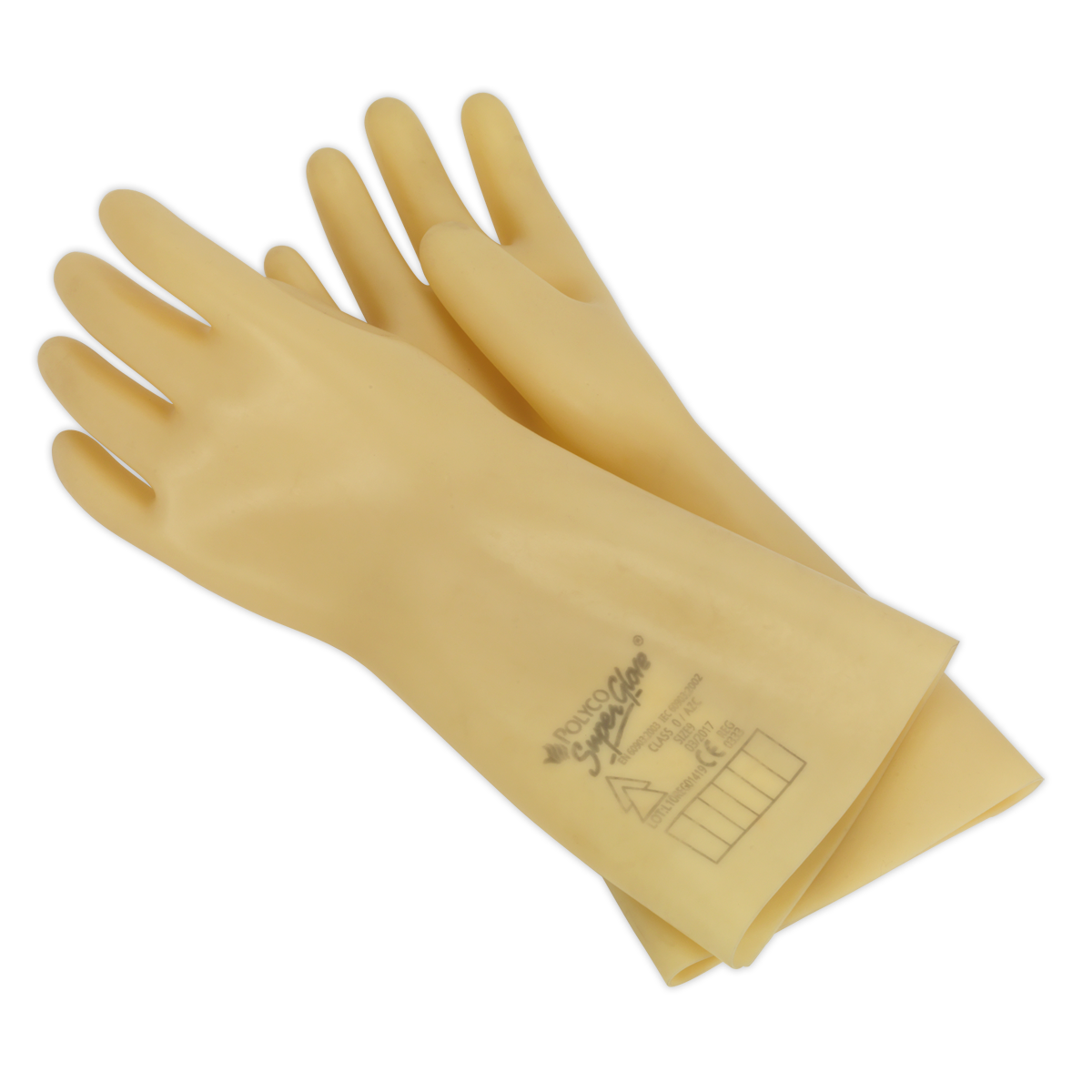 Sealey Electricians Workshop Safety Protective Gloves Class 0 - 1kV HVG1000VL