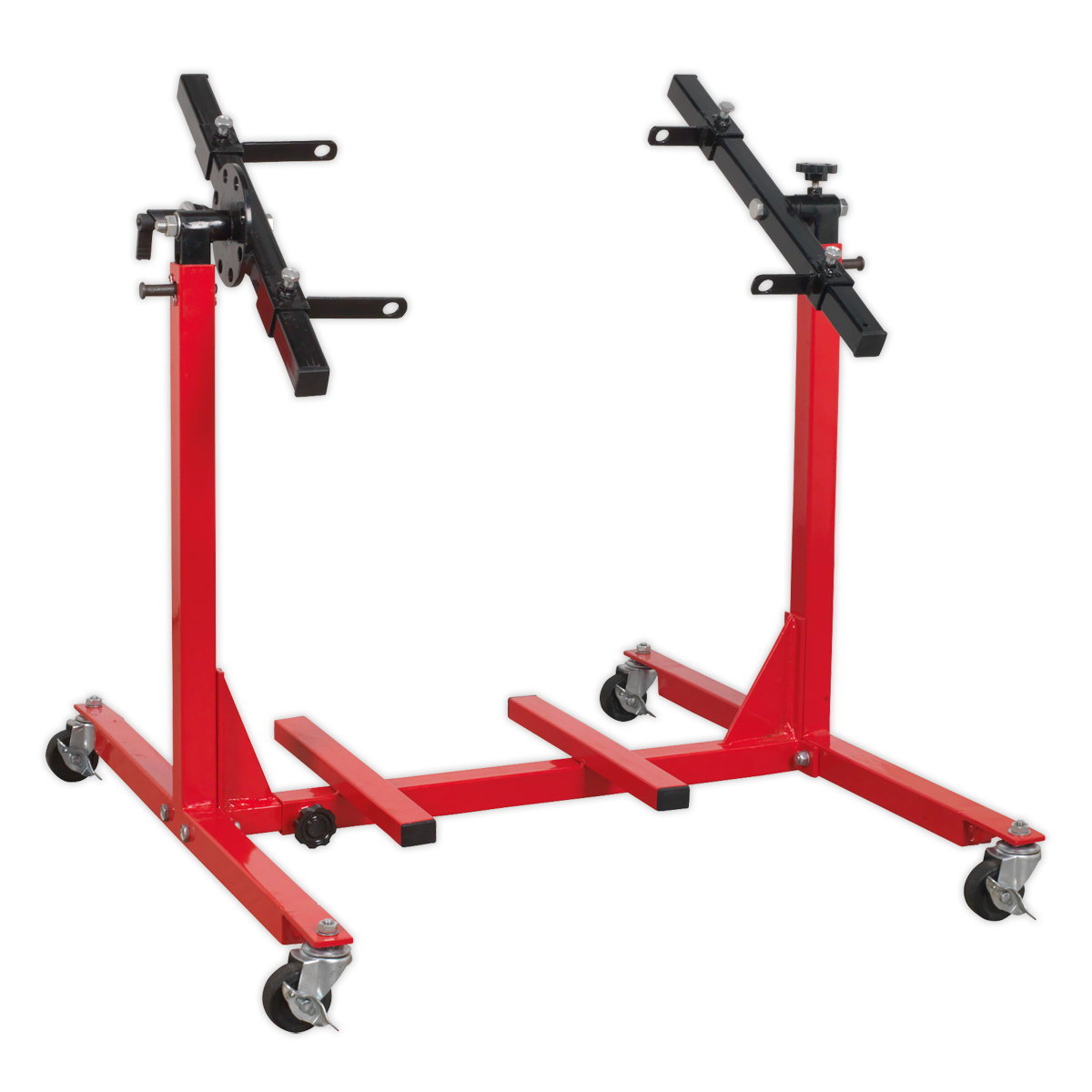 Sealey Engine Rebuild Stand - Multi Cylinder 75kg Capacity - Red/Black MES02