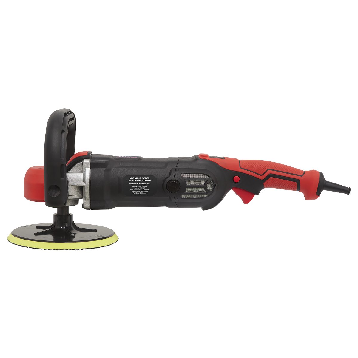Sealey Ø180mm Variable Speed Sander/Polisher With Spindle Lock 1400W MS925PS