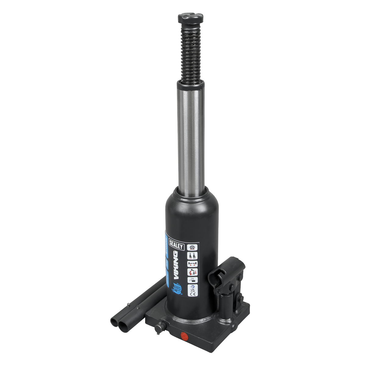 Sealey Bottle Jack Lift 5 Tonne With Overload Valve & 2-Piece Handle PBJ5S