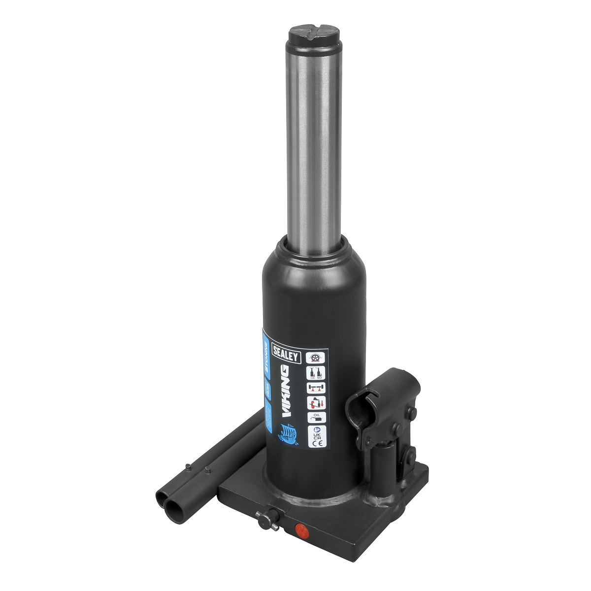 Sealey Bottle Jack Lift 8 Tonne With Overload Valve & 2-Piece Handle PBJ8S