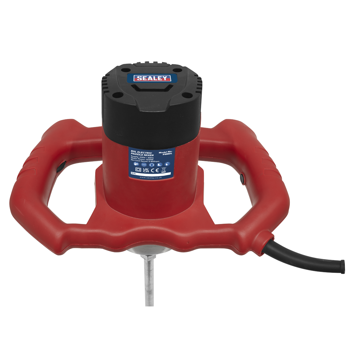 Sealey Electric Paddle Mixer 80L With 2-Speed Lightweight 1220W/230V PM80L