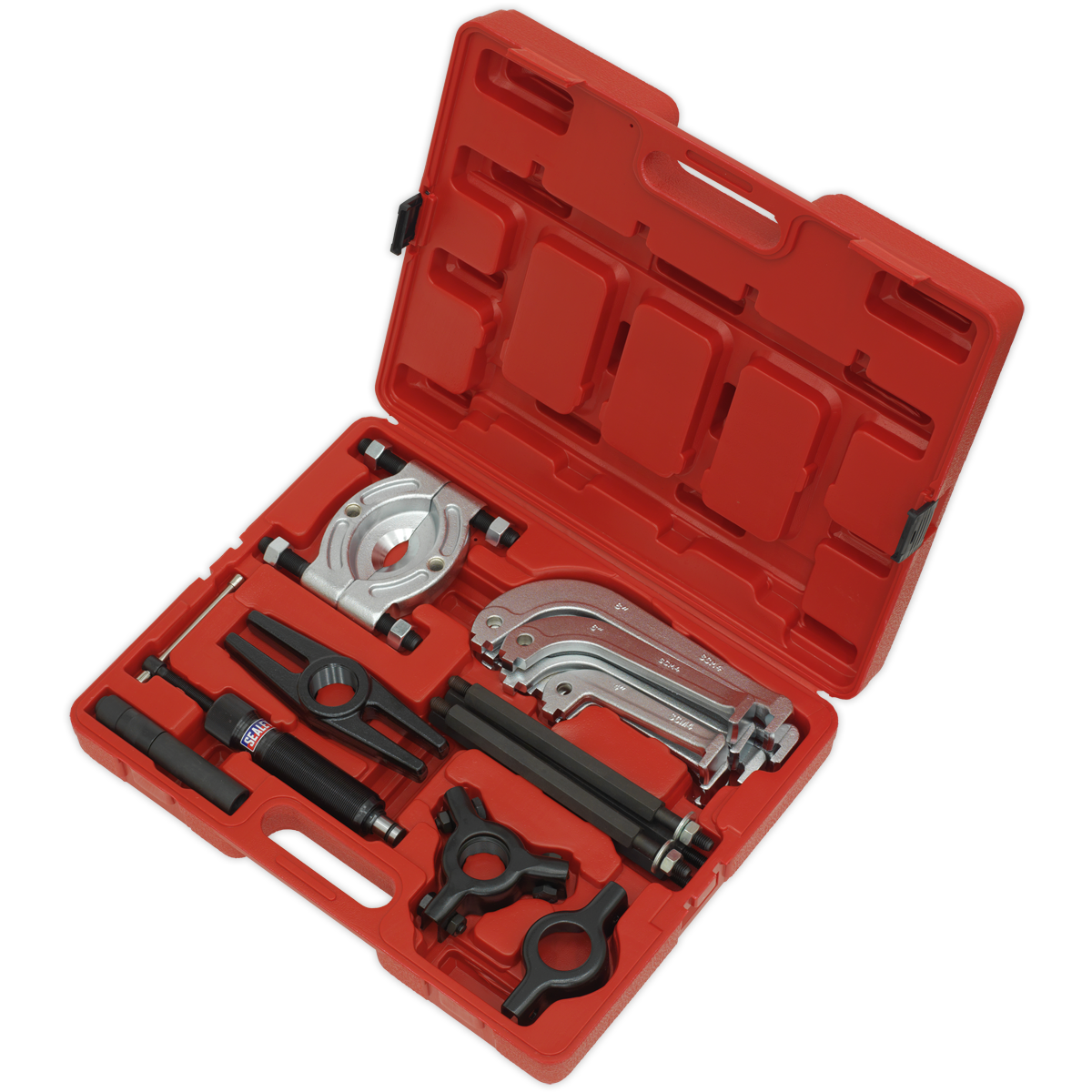 Sealey Hydraulic Puller Set Forged Steel Bearing Separator 25 Pieces PS982