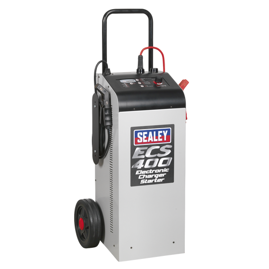 Sealey Fully Electronic Starter Charger Maintainer 400A 75A 12V 24V ECS400