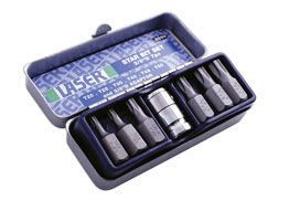 LASER 0595 7Pcs Screwdriver Star Bit Set 3/8" Drive Chrome Vanadium Steel