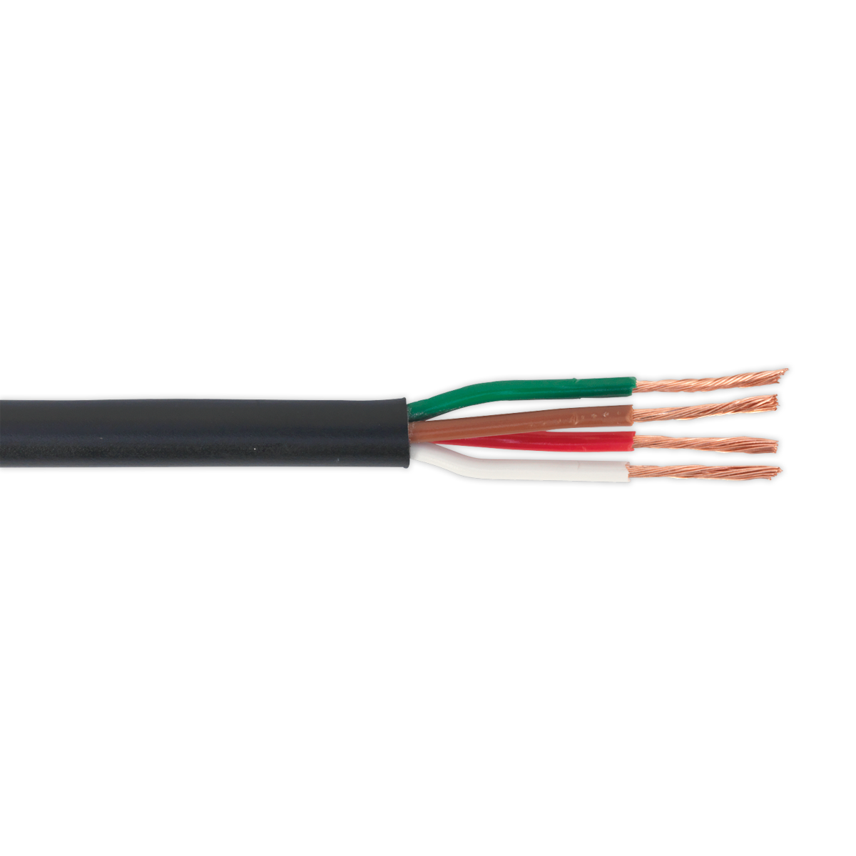 Sealey 30m 24/0.20mm 4-Core Thin Wall Automotive Cable - Black AC24204CTH