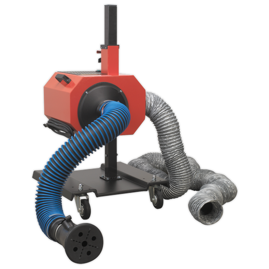 Sealey Exhaust Fume Extractor With 6m Hose and Exhaust Pipe Cone EFS/93
