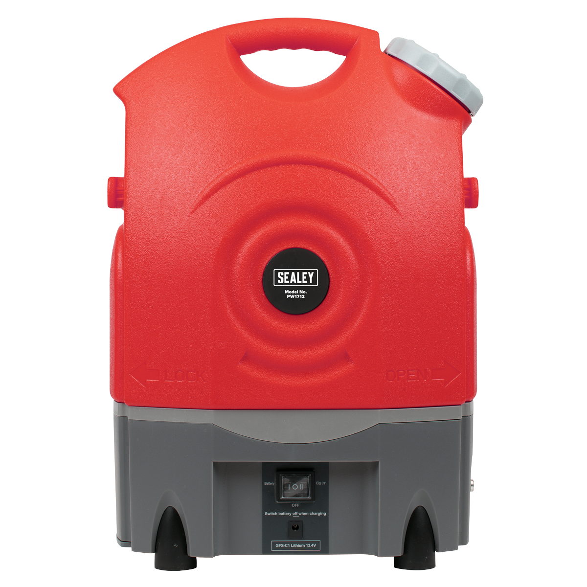 Sealey Portable Pressure Washer 12V Rechargeable Lightweight 123psi PW1712
