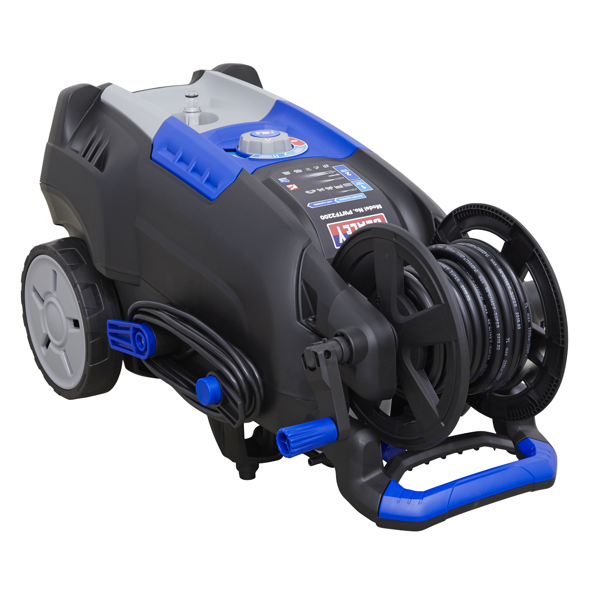 Sealey Pressure Washer 150bar 810ltr/hr Twin Flow 230V 1250W 8m Hose PWTF2200