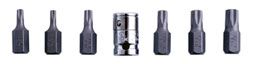 LASER 0595 7Pcs Screwdriver Star Bit Set 3/8" Drive Chrome Vanadium Steel