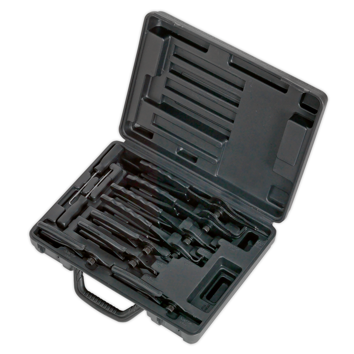 Sealey Circlip Pliers Set 10 Pieces Internal/External - Blackened Finish S01064