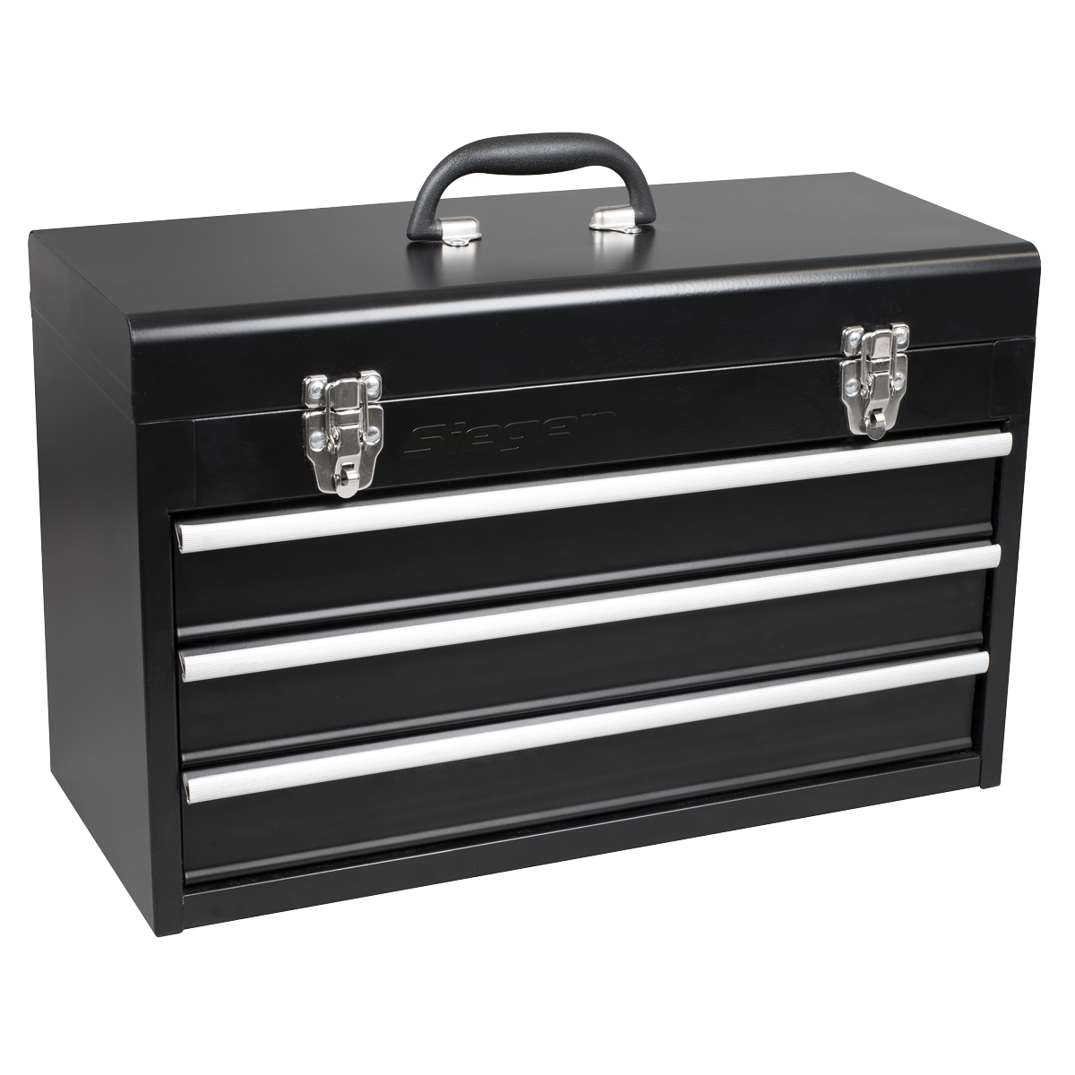 Siegen Portable Tool Chest 3 Drawer With 98 Pieces Tool Kit 1/4" 1/2" Tools
