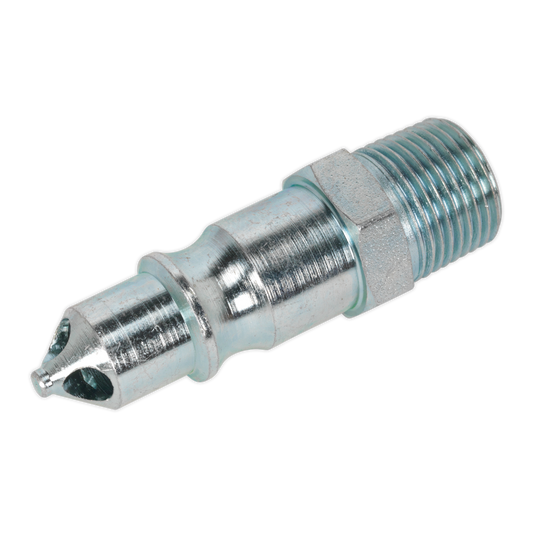 Sealey Screwed Adaptor Male 3/8" BSPT 100 PSI 100-117 CFM Silver Pack of 2 AC25
